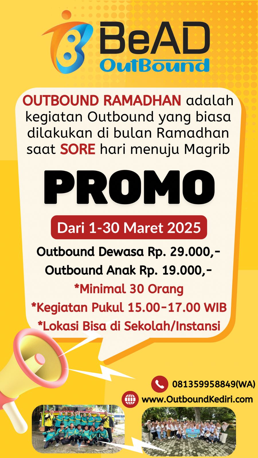 Promo Outbound Ramadhan 2025 – Seru & Edukatif Menjelang Berbuka!