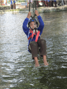 aktivitas anak dalam kegiatan outbound jombang